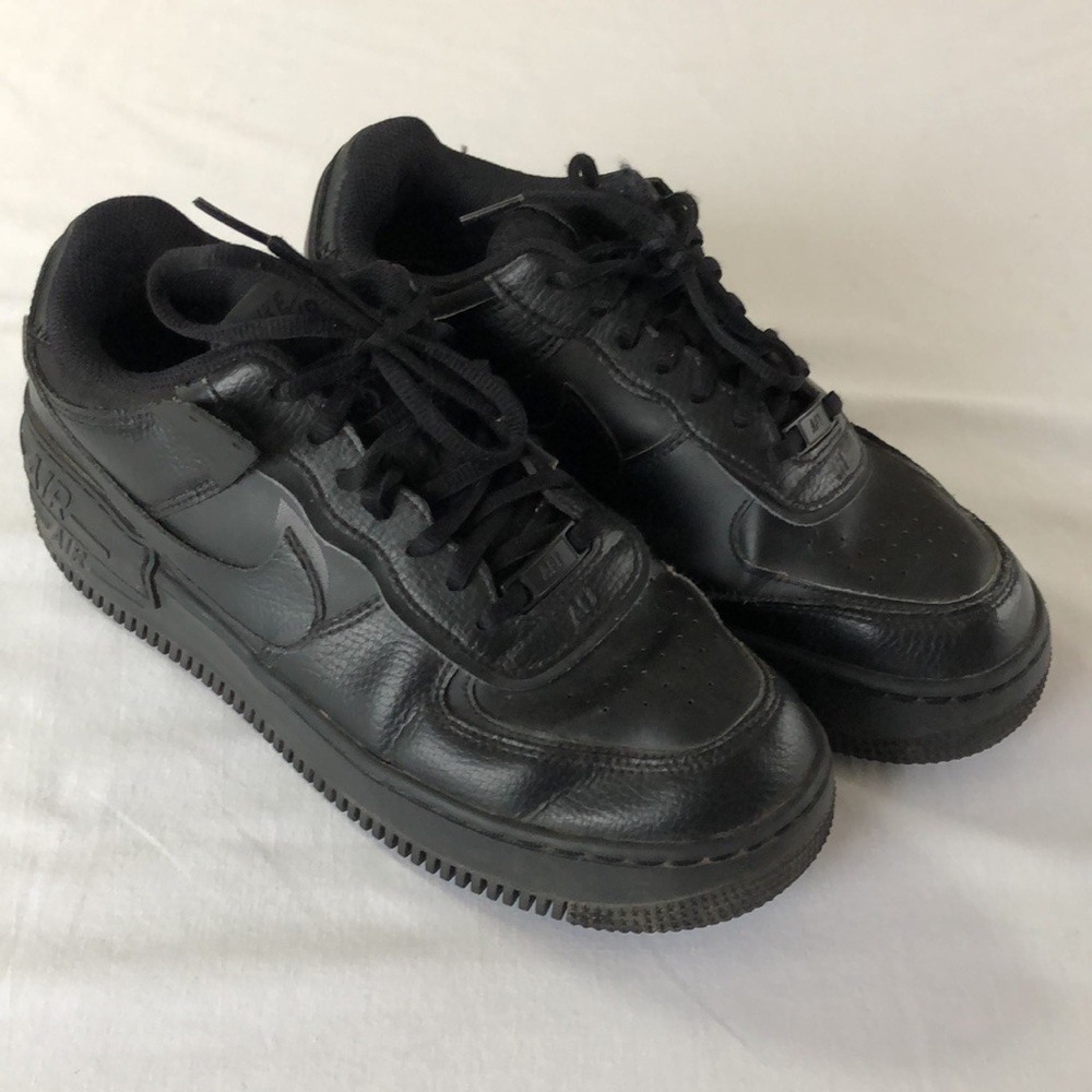 Air Force One shadow women’s black sneakers size 9.5 US. - Picture 15 of 17